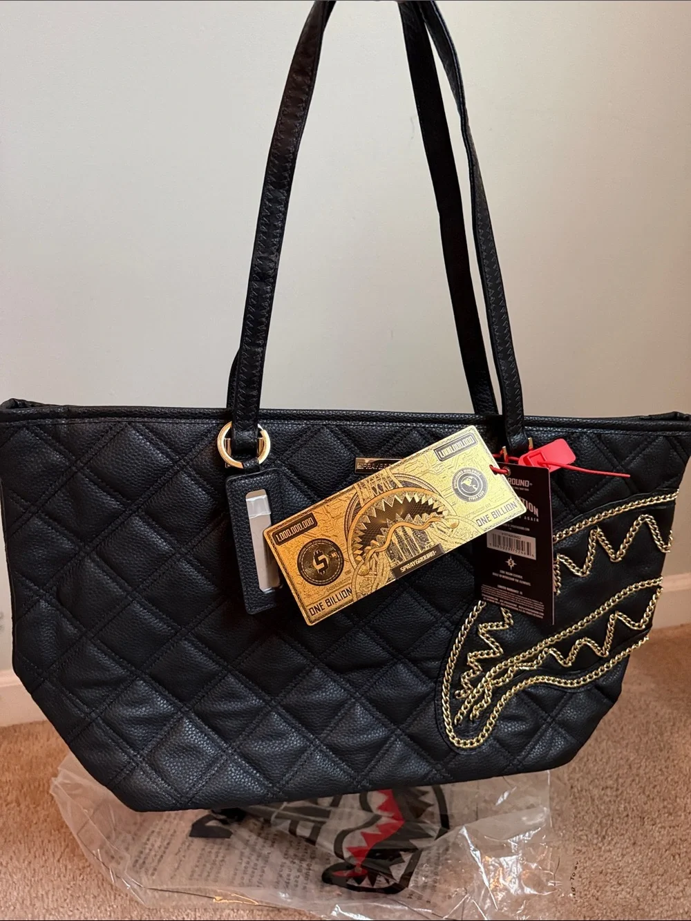 Sprayground noir quilt